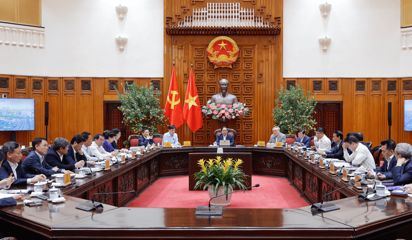 Thủ tướng Phạm Minh Chính chủ trì cuộc làm việc. Ảnh: Nhật Bắc 143ttg2.png
