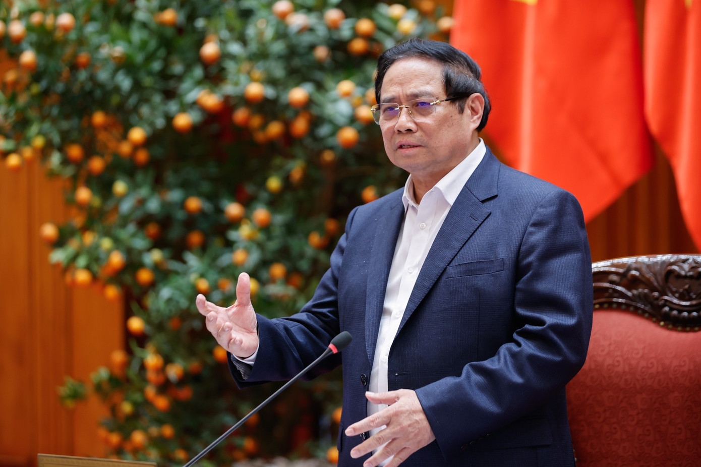 Thủ tướng Phạm Minh Chính phát biểu. Ảnh: VGP 143ttg1.jpg