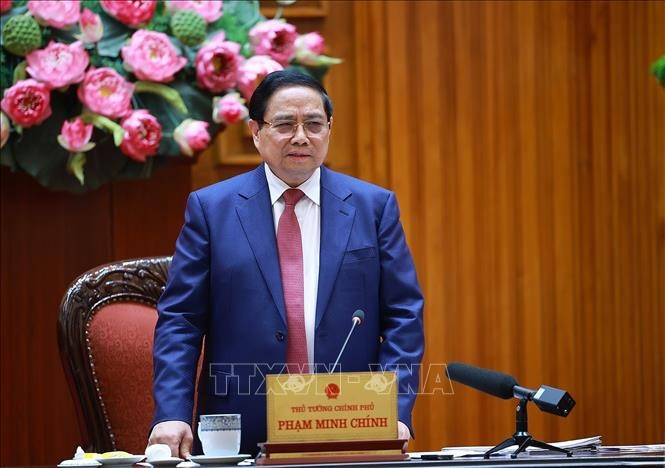 Thủ tướng Chính phủ Phạm Minh Chính phát biểu. Ảnh TTXVN 173ttgcc1.jpg