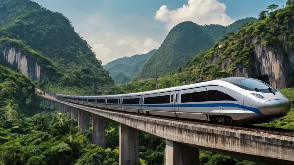 Đường sắt Lào Cai - Hà Nội - Hải Phòng. Ảnh minh họa: AI. image-29.jpg