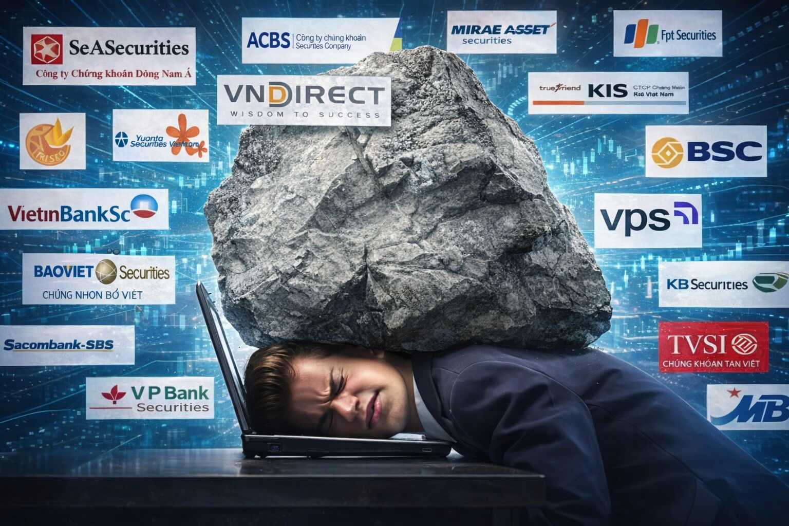 Lãi margin vọt lên 14%, dư nợ vượt 400.000 tỷ đồng: Áp lực đè nặng NĐT trong bối cảnh thị trường biến động khó lường