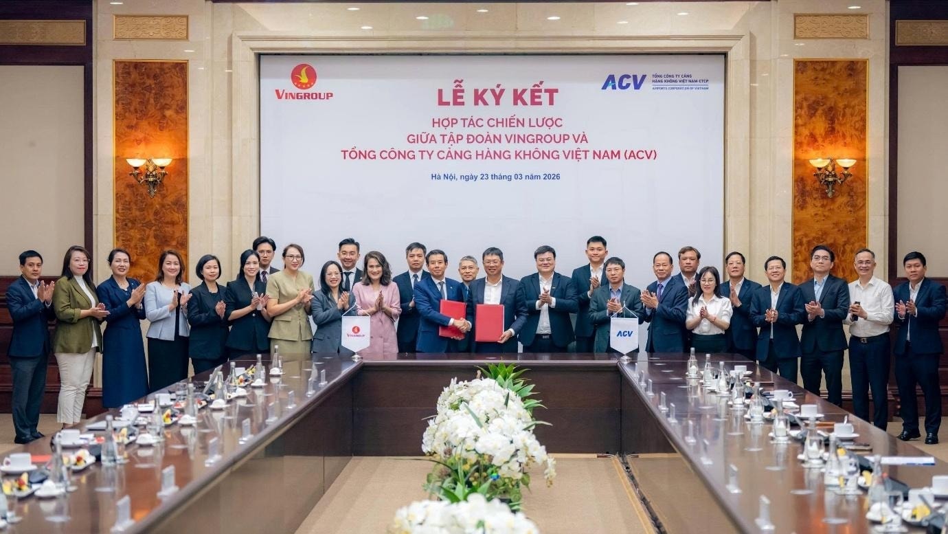 Lễ ký kết hợp tác chiến lược giữa ACV và Tập đoàn Vingroup-compressed