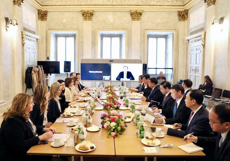 Phó Thủ tướng đề nghị Tập đoàn đẩy mạnh hợp tác với phía Việt Nam (Ảnh: VGP)