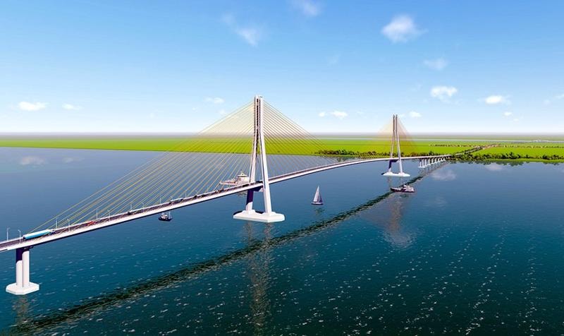Cầu dây văng lớn thứ 2 Việt Nam, thuộc dự án 8.000 tỷ rút ngắn khoảng 80km từ miền Tây đến TP. HCM có điều chỉnh quan trọng- Ảnh 2.