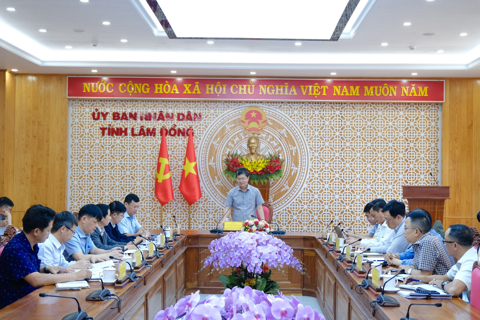 Hình ảnh tại buổi làm việc. Nguồn ảnh: Báo Lâm Đồng