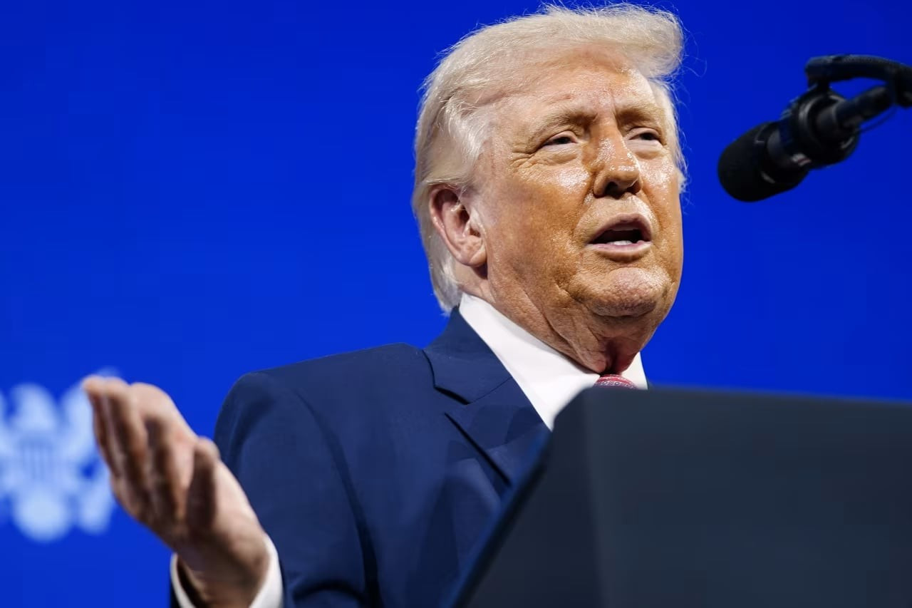 Tổng thống Donald Trump phát biểu tại diễn đàn đầu tư FII Priority ở Miami. 9034a4cc-b883-40b3-a5dd-75ed8c5f72f6-1.jpg