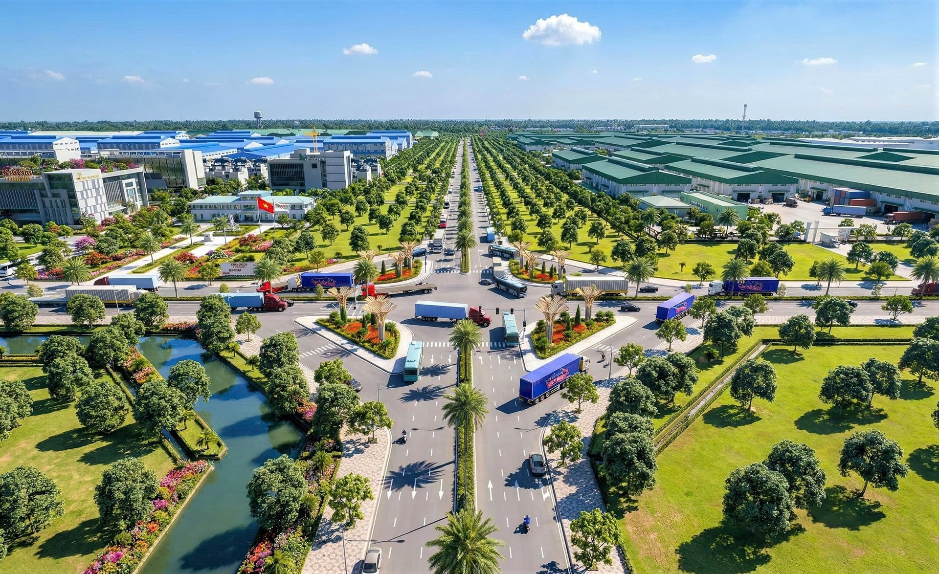 Phối cảnh Khu công nghiệp Tam Anh - An An Hòa. Nguồn ảnh: Báo Đà Nẵng