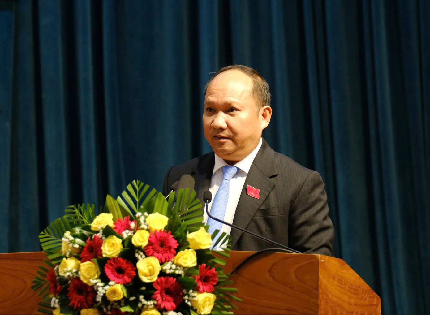 Ông Rah Lan Chung. Chủ tịch HĐND và UBND tỉnh Gia Lai cùng tái đắc cử khóa mới - Ảnh 2.
