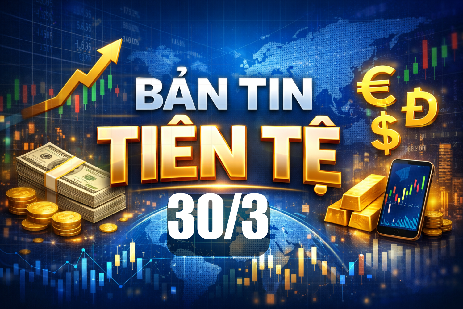 Bản tin tiền tệ 30/3: NHNN bơm ròng hơn 31.000 tỷ đồng, lãi suất qua đêm neo ở mức 4,63%