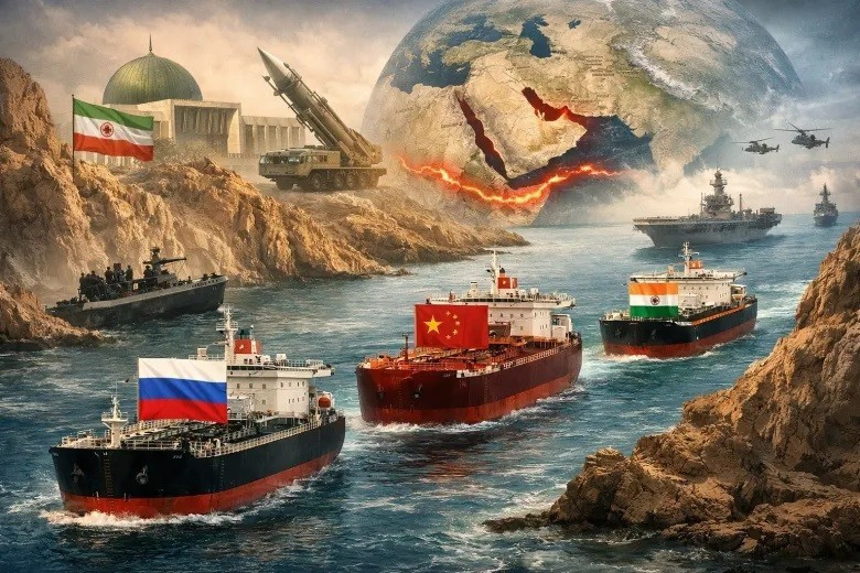 Iran tuyên bố cho phép tàu hàng của một số quốc gia thân thiện đi qua eo biển Hormuz. Minh họa: News.ru. Một tập đoàn đa quốc gia sẽ quản lý eo biển Hormuz? - Ảnh 3.
