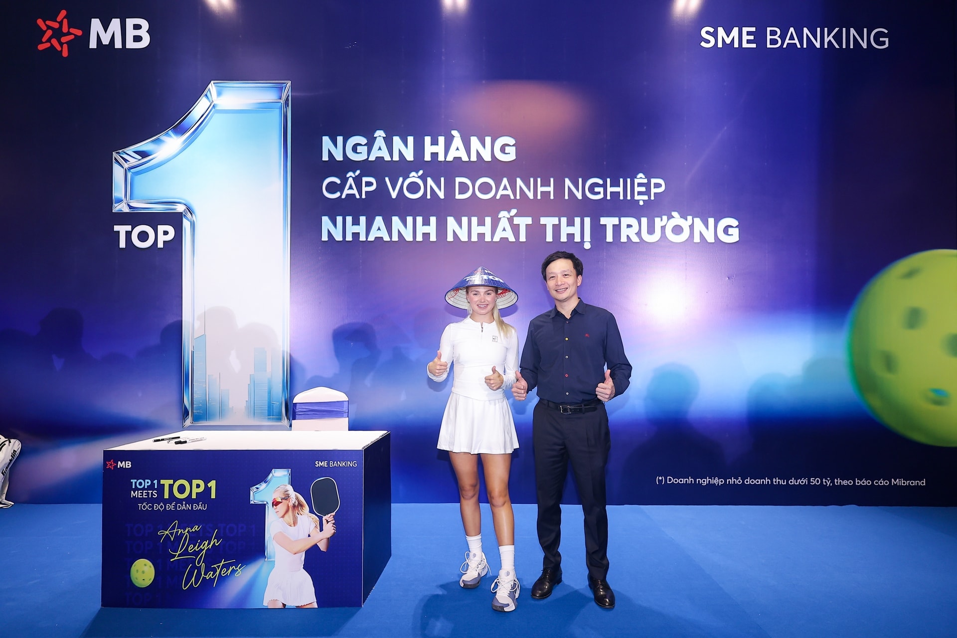 Khi ‘Top 1 tốc độ’ hội ngộ: VĐV số 1 thế giới Anna Leigh Waters đến MB - ngân hàng cấp vốn nhanh nhất cho doanh nghiệp - Ảnh 3.