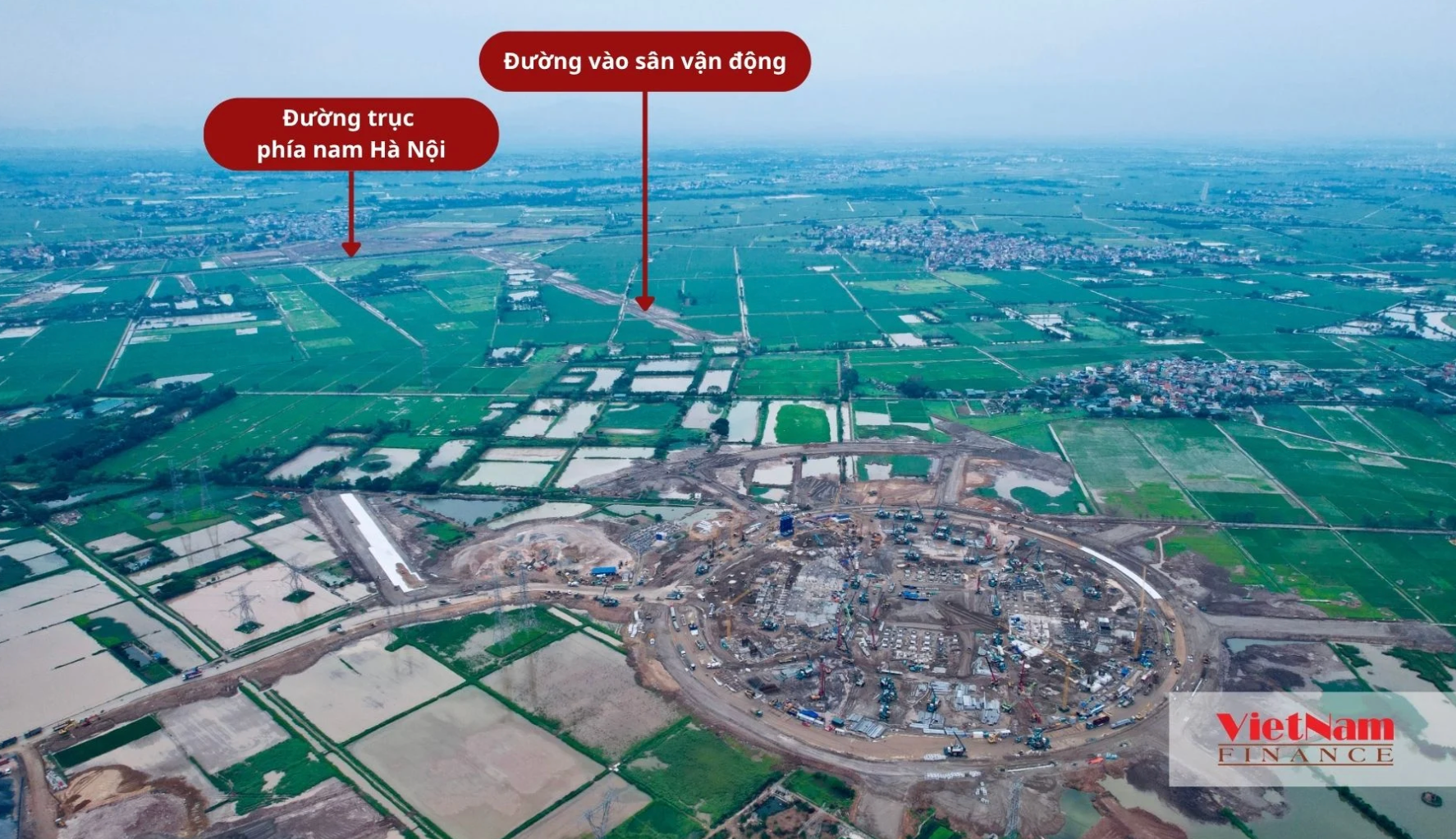 Sân vận động lớn nhất Việt Nam, gấp hơn 3 lần sân Mỹ Đình: Dần thành hình sau 3 tháng khởi công- Ảnh 3. Sân vận động lớn nhất Việt Nam, gấp hơn 3 lần sân Mỹ Đình: Dần thành hình sau 3 tháng khởi công- Ảnh 3.