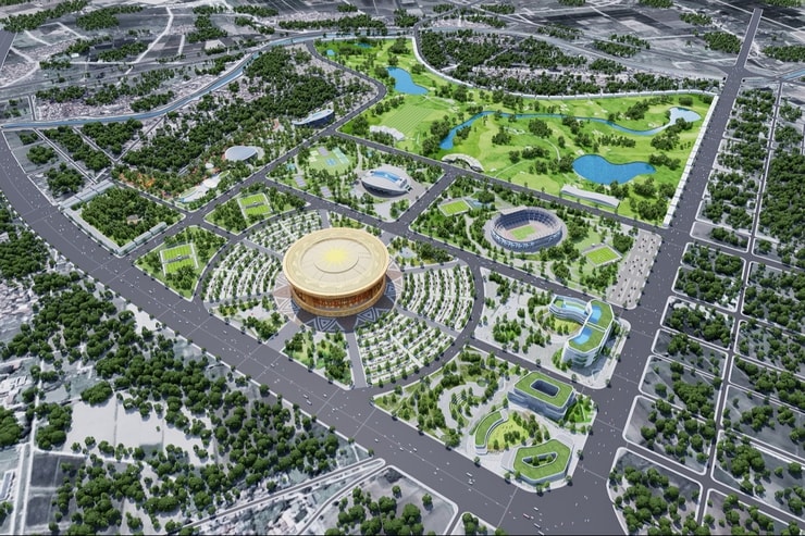 Sân vận động lớn nhất Việt Nam, gấp hơn 3 lần sân Mỹ Đình: Dần thành hình sau 3 tháng khởi công- Ảnh 1. Sân vận động lớn nhất Việt Nam, gấp hơn 3 lần sân Mỹ Đình: Dần thành hình sau 3 tháng khởi công- Ảnh 1.