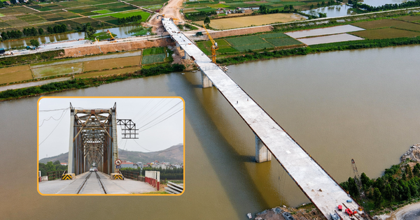 3 tháng nữa, cây cầu thay thế cầu duy nhất Việt Nam có đường sắt chung đường bộ sẽ hoàn thành