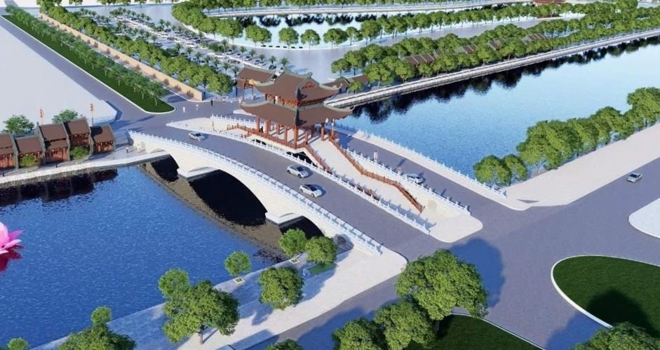 Sắp hoàn thành cây cầu trăm tỷ mang kiến trúc cung đình độc đáo tại vùng đất cố đô- Ảnh 1.