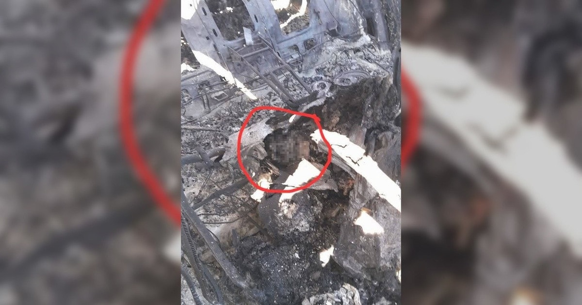 Thực hư hình ảnh 'hài cốt binh sĩ Mỹ trong xác máy bay cháy rụi ở Iran'