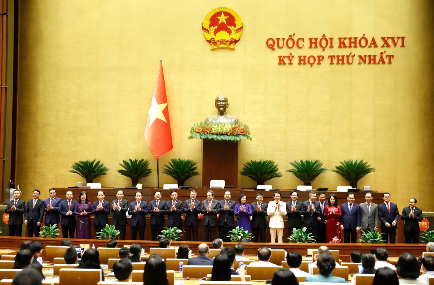 Các thành viên Chính phủ được Quốc hội phê chuẩn bổ nhiệm. Ảnh: Như Ý Phê chuẩn bổ nhiệm 23 thành viên Chính phủ nhiệm kỳ 2026 - 2031 - Ảnh 2.
