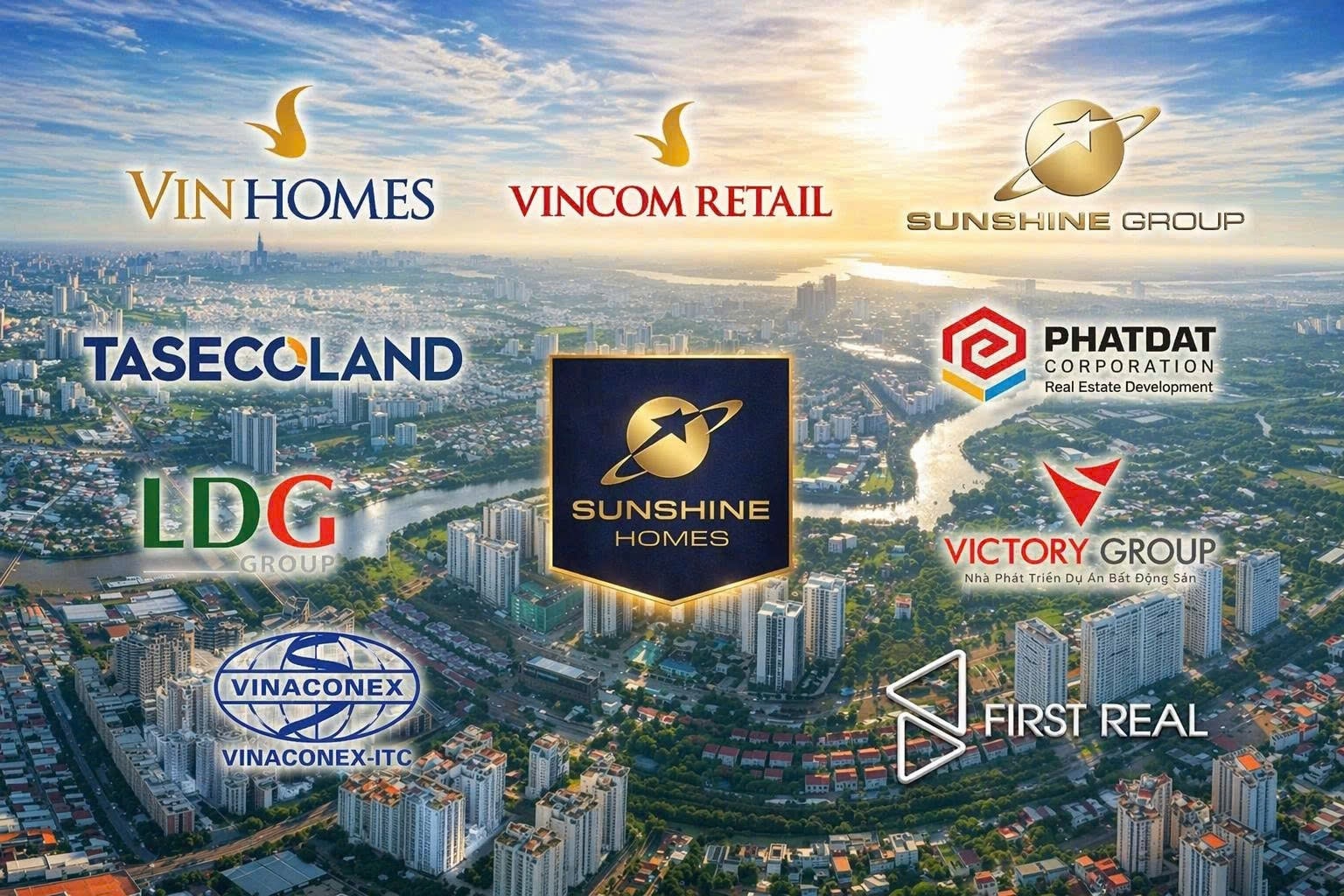 34 công ty BĐS niêm yết đặt mục tiêu doanh thu vượt 360.000 tỷ đồng: Riêng 5 'ông lớn' chiếm lĩnh gần 90%