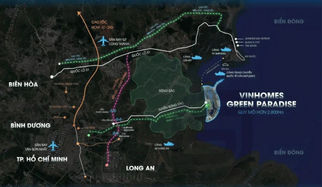Việt Nam lần đầu tiên trong lịch sử xuất hiện đại đô thị tầm cỡ quốc tế được vận hành bằng năng lượng tái tạo, chỉ sau 1 năm khởi công đã hiện rõ hình hài- Ảnh 1.