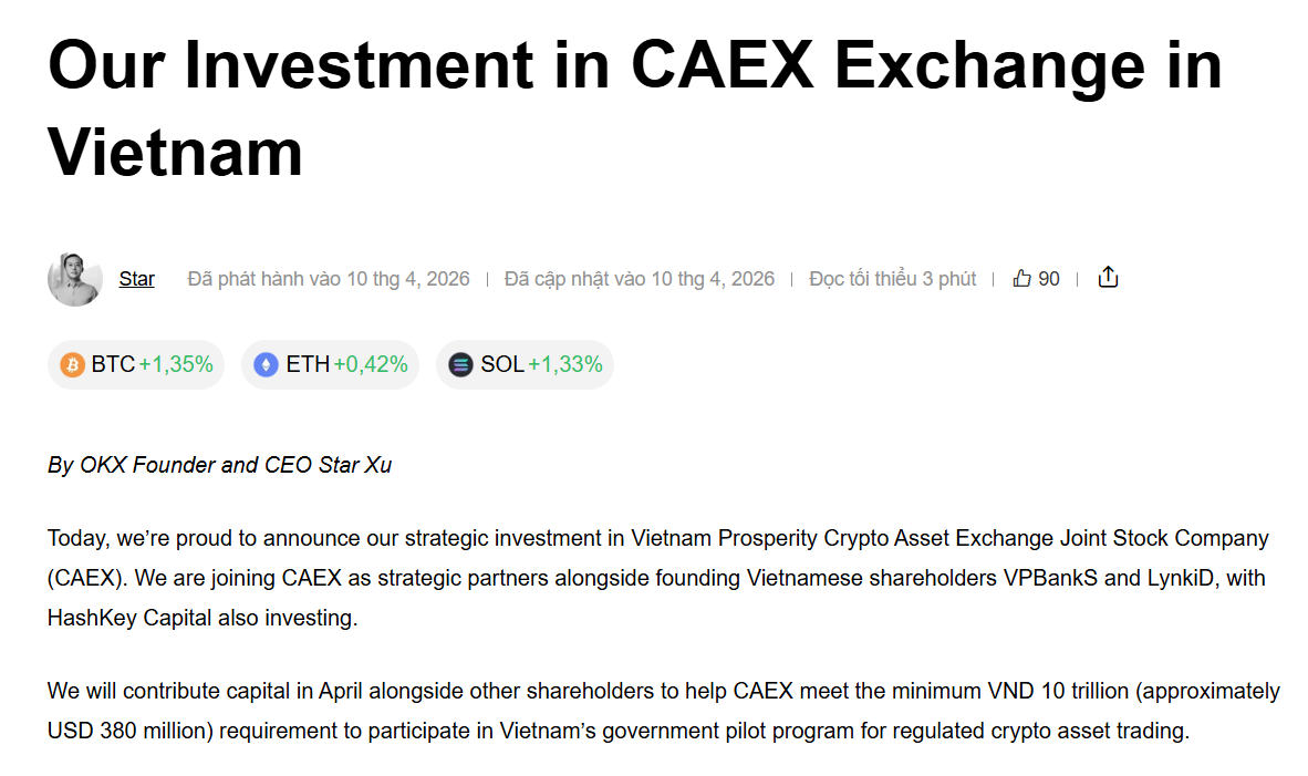 'Bom tấn' 10.000 tỷ đồng: OKX và HashKey sẽ cùng VPBankS làm sàn tiền số tại Việt Nam - Ảnh 1.