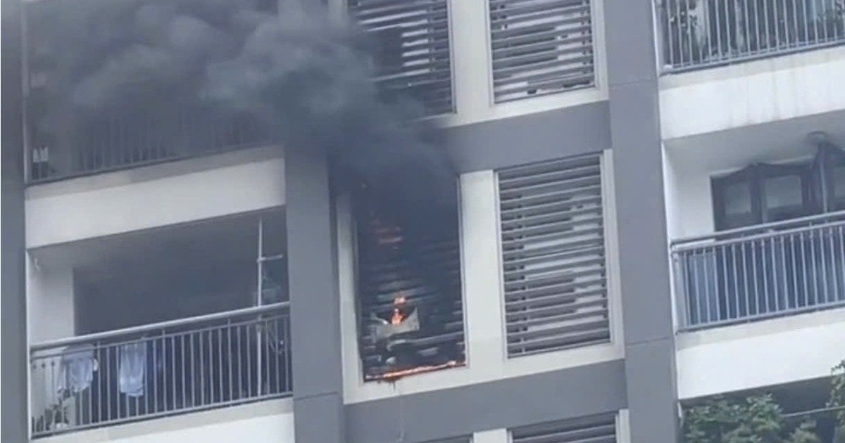 Cháy căn hộ tầng 10 chung cư cao cấp TP.HCM, hàng trăm cư dân tháo chạy