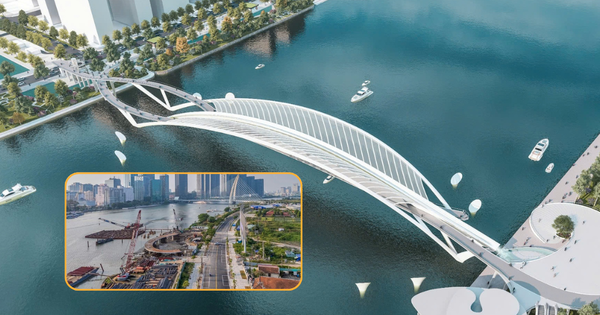 Cầu đi bộ nghìn tỷ với kết cấu vòm thép lần đầu được áp dụng tại Việt Nam đạt dấu mốc quan trọng