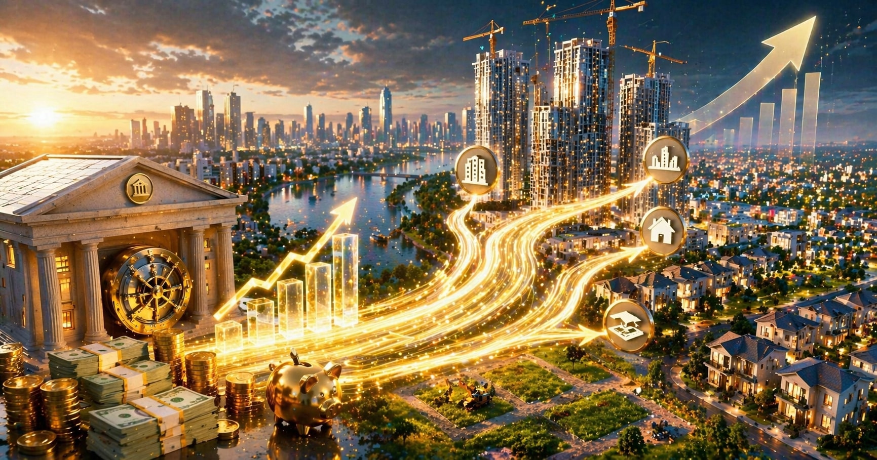 Tín dụng bất động sản tăng gần 38%: Dòng tiền đang chảy về đâu?- Ảnh 2. Tín dụng bất động sản tăng gần 38%: Dòng tiền đang chảy về đâu?- Ảnh 2.