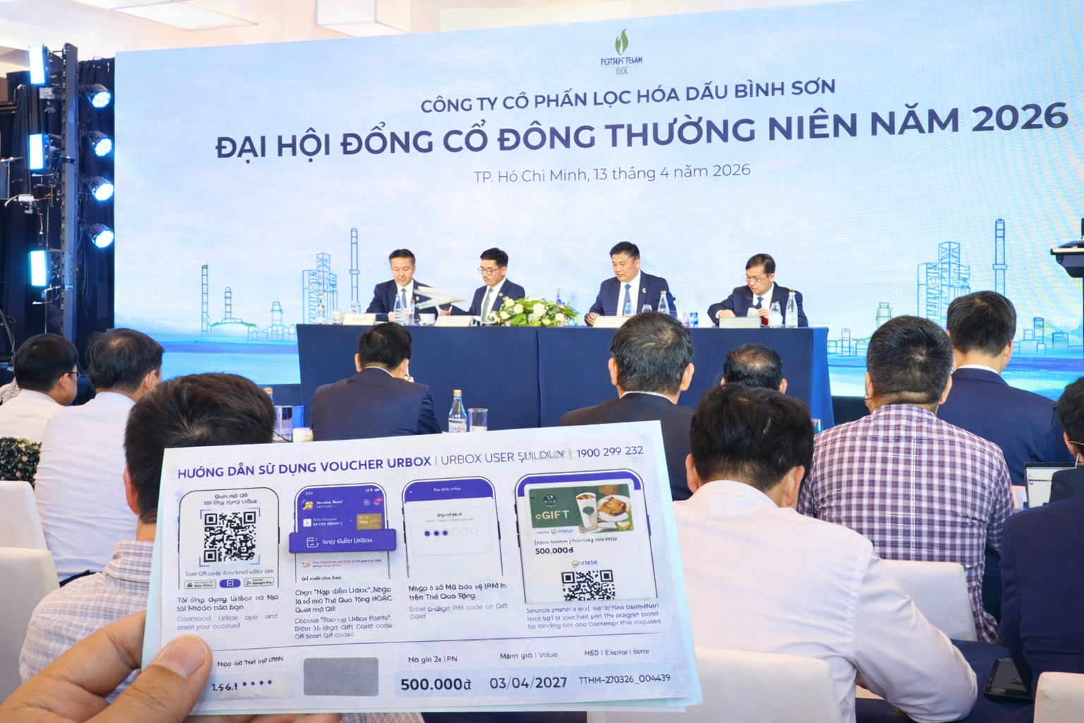 Cổ đông BSR nhận thưởng 500.000 đồng ngay tại ĐHCĐ 2026