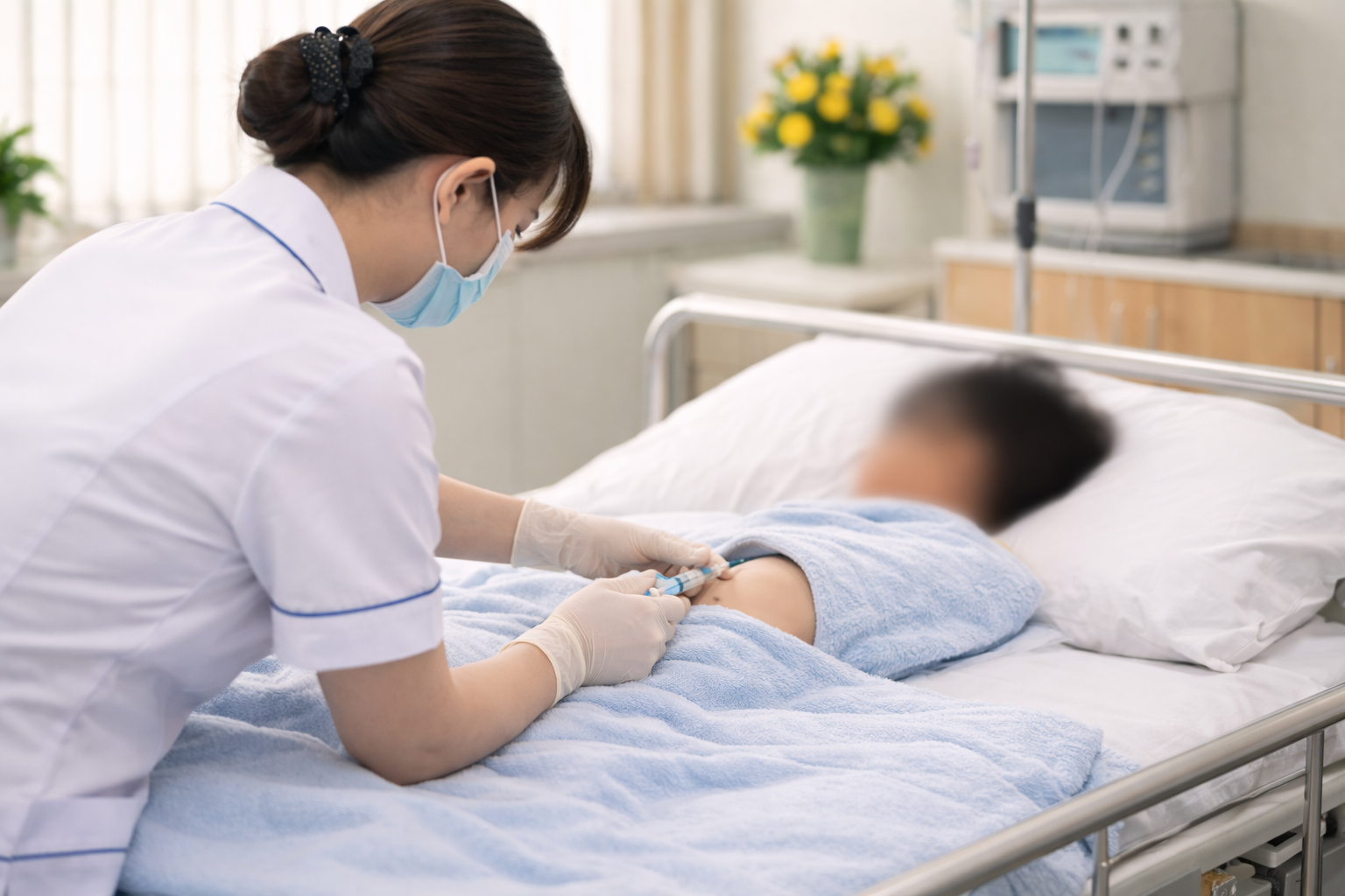 Nhân viên y tế tại một bệnh viện công dùng lại kim tiêm cũ, khiến hàng trăm trẻ em nhiễm HIV