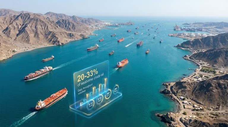 Iran đã và đang biến eo biển Hormuz, điểm nghẽn năng lượng quan trọng nhất thế giới, thành một công cụ mang tính chiến lược lâu dài. Minh họa: Discovery Alerts. Iran nói chưa ‘đánh tất tay’, còn chiến thuật ‘độc cô cầu bại’, có đòn bẩy vĩnh viễn - Ảnh 1.