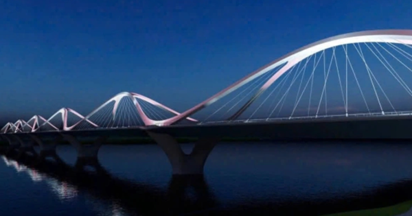 Chỉ 1 năm nữa, siêu cầu 16.000 tỷ mang tên danh tướng huyền thoại bắc qua dòng sông biểu tượng của Thủ đô chính thức hoàn thành