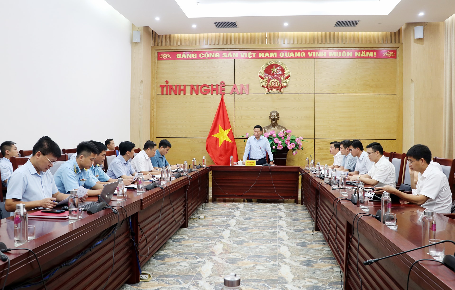 Hình ảnh tại buổi làm việc. Nguồn ảnh: UBND tỉnh Nghệ An