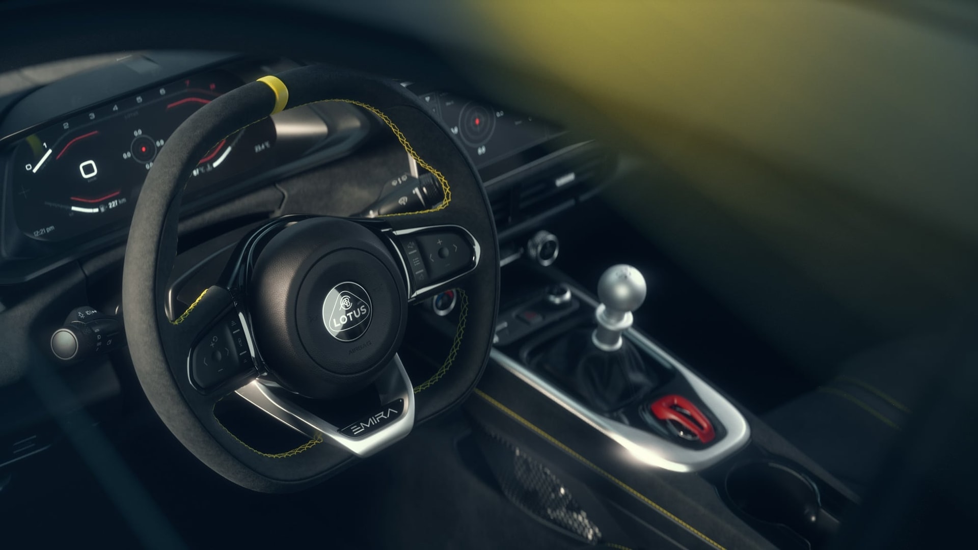 Vô lăng của Lotus Emira