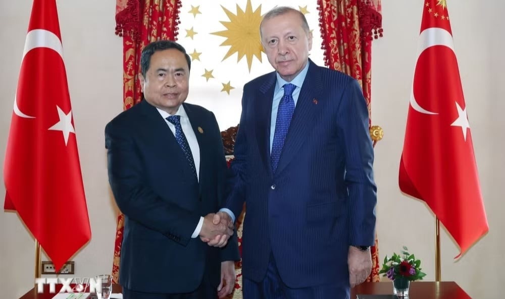 Chủ tịch Quốc hội Trần Thanh Mẫn hội kiến Tổng thống Thổ Nhĩ Kỳ