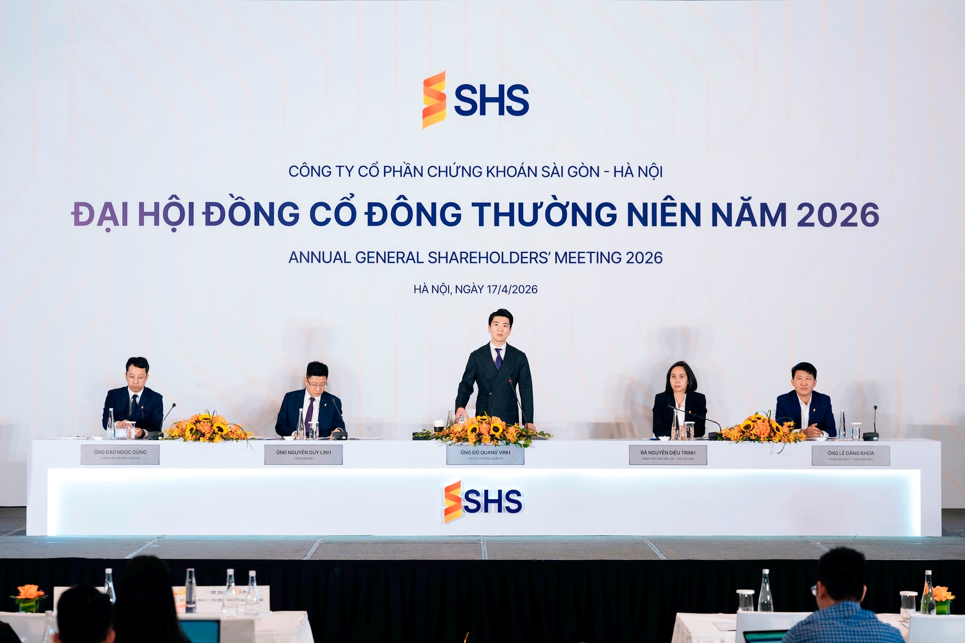 ĐHCĐ Chứng khoán SHS: Tái cấu trúc mô hình tăng trưởng, mục tiêu vào Top 5 thị phần môi giới