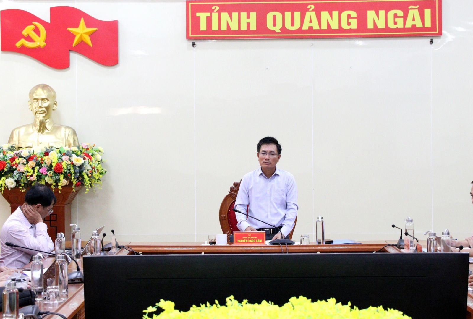 Hình ảnh tại buổi làm việc. Nguồn ảnh: UBND tỉnh Quảng Ngãi Hình ảnh tại buổi làm việc. Nguồn ảnh: UBND tỉnh Quảng Ngãi