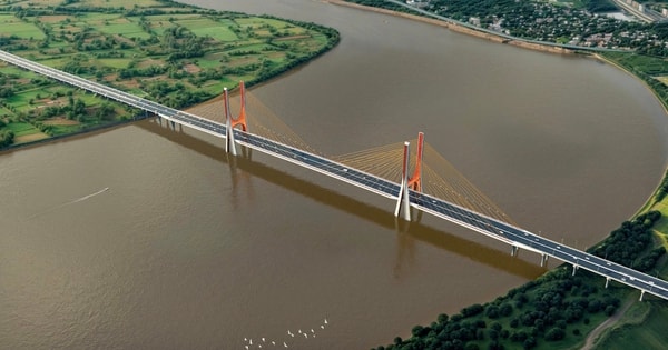 Sau 8 tháng khởi công, siêu cầu gần 12.000 tỷ bắc qua dòng sông biểu tượng của Thủ đô sắp bước vào giai đoạn then chốt