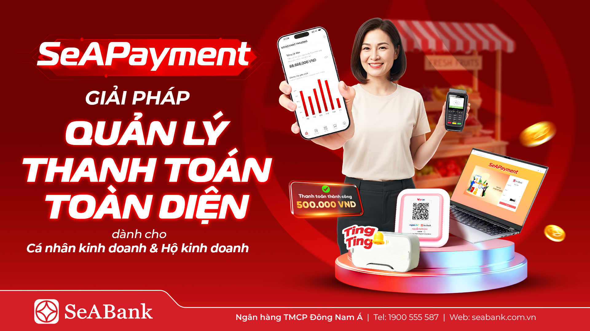 SeABank ra mắt SeAPayment - Nền tảng quản lý thanh toán giúp chủ shop kiểm soát dòng tiền theo thời gian thực - Ảnh 1.