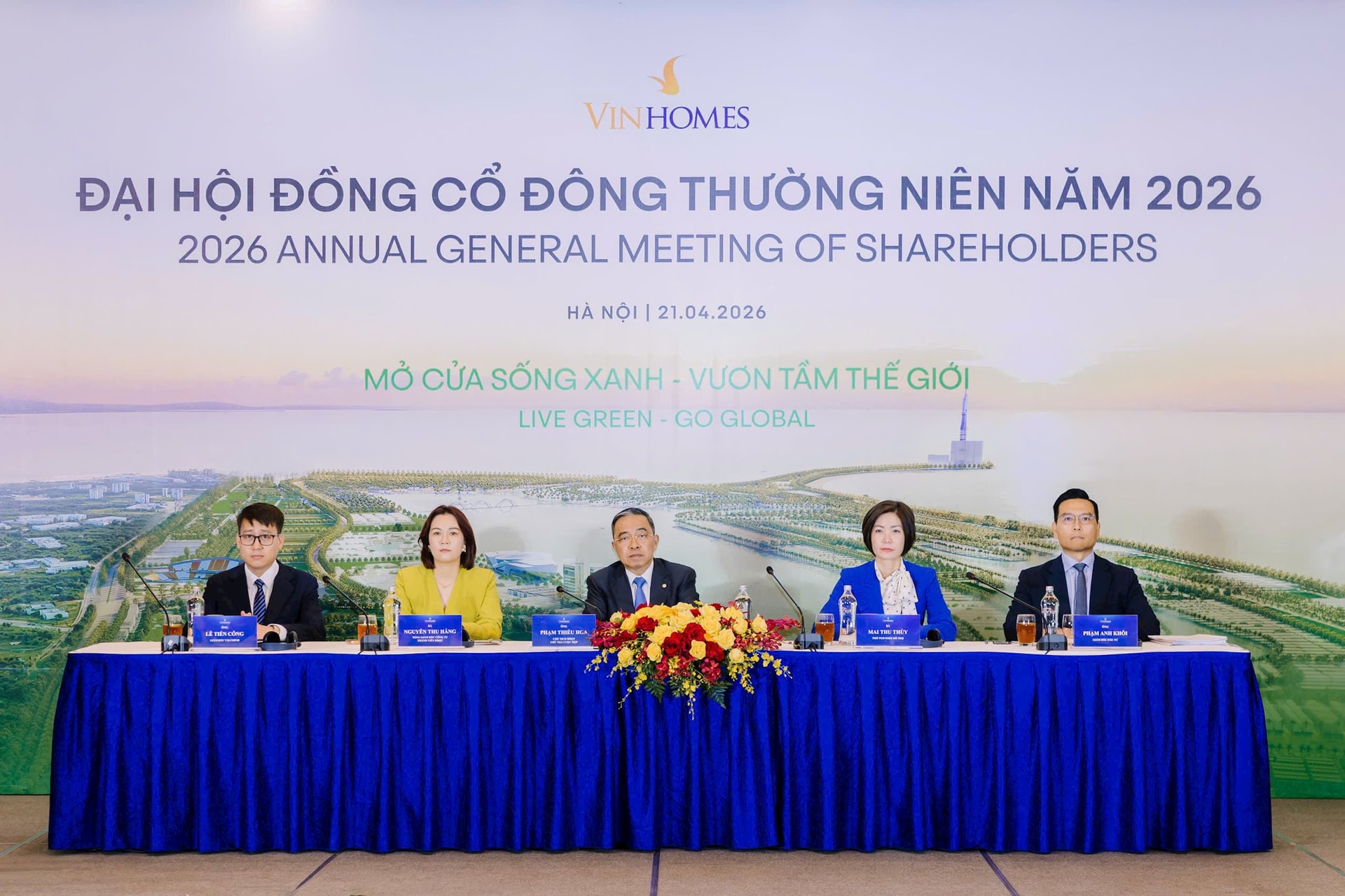 [Live] ĐHĐCĐ Vinhomes: Mục tiêu lãi kỷ lục 60.000 tỷ đồng, chia cổ tức tỷ lệ 160% bằng cả tiền mặt và cổ phiếu