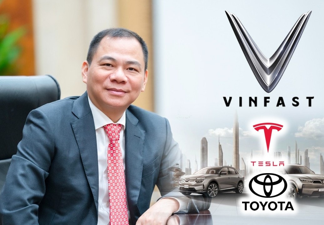 Sau khi vượt mặt Tesla, VinFast của tỷ phú Phạm Nhật Vượng tiếp tục đánh bại Toyota tại thị trường 117 triệu dân