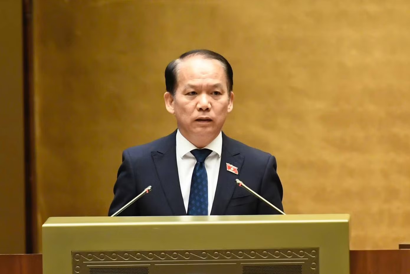 Bộ trưởng Bộ Tư pháp Hoàng Thanh Tùng. (Ảnh: Như Ý) Quốc hội thông qua Luật Thủ đô (sửa đổi), trao 199 thẩm quyền đặc thù, vượt trội cho Hà Nội - Ảnh 1.