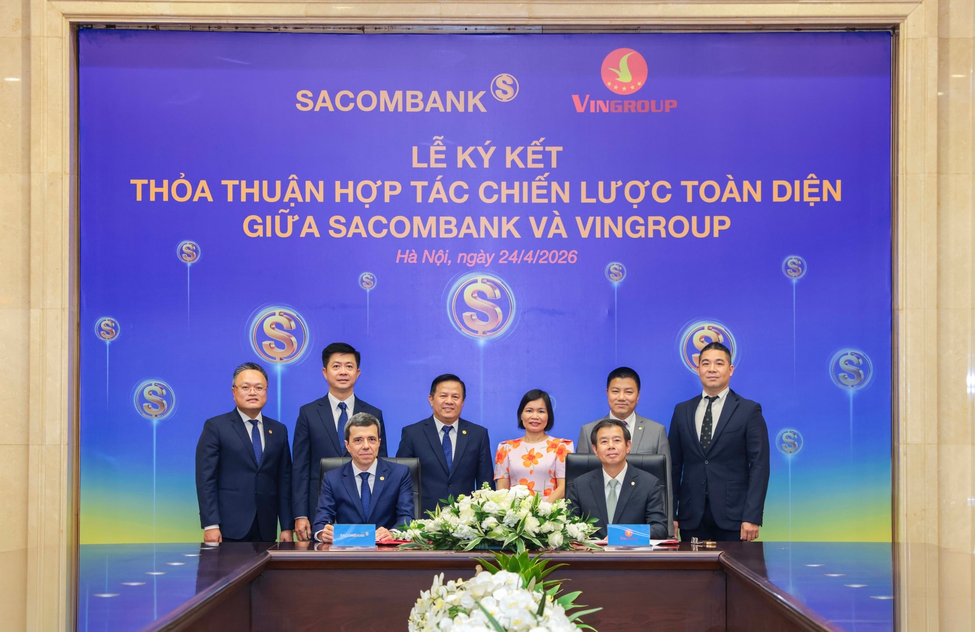 Sacombank (STB) ký deal lớn với Vingroup (VIC): Tài trợ vốn, quản trị dòng tiền, phủ kín hệ sinh thái