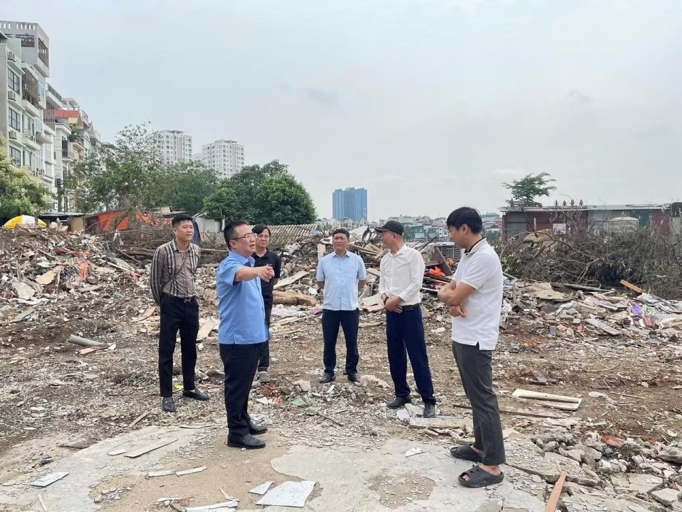 Đường Vành đai 2,5: Các phường bắt đầu bàn giao đất đã GPMB để thi công - Ảnh 1.