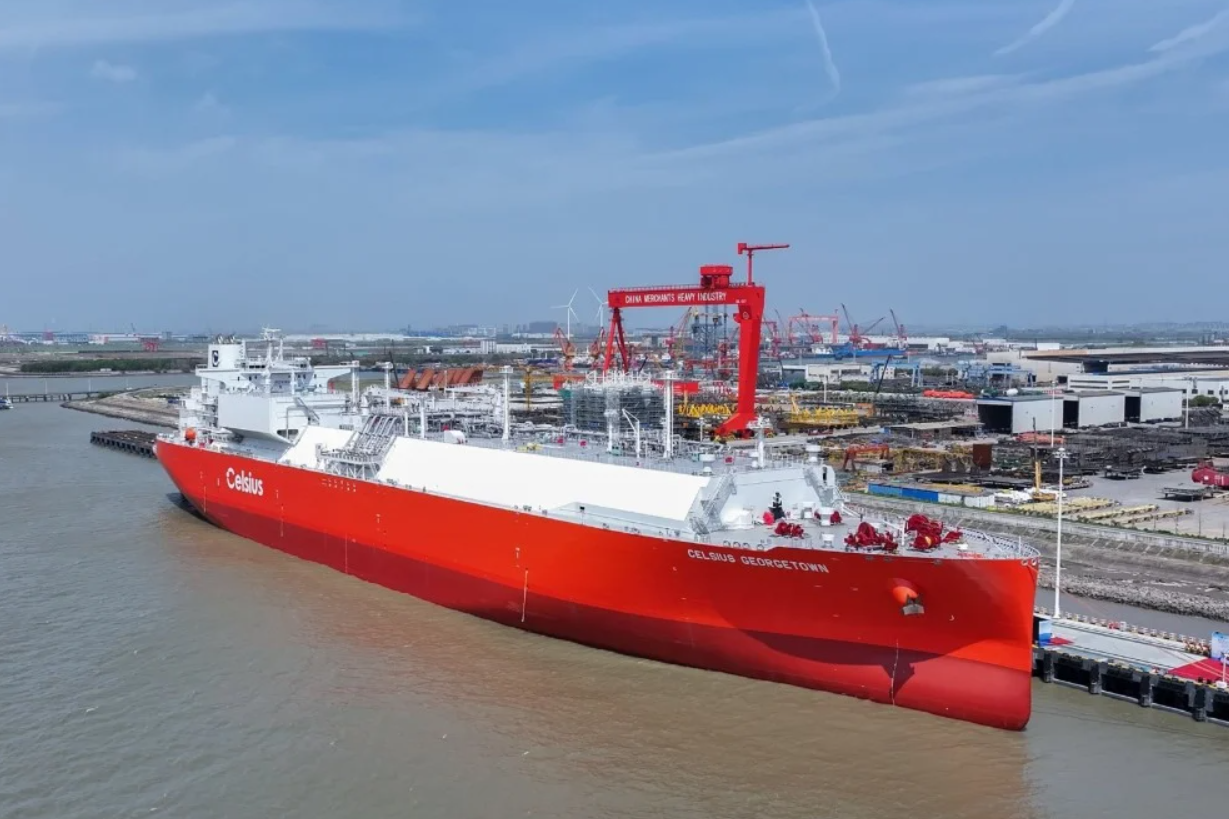 Quốc gia châu Á hạ thủy siêu tàu LNG dung tích 180.000 m3, đe dọa vị thế số 1 của Hàn Quốc