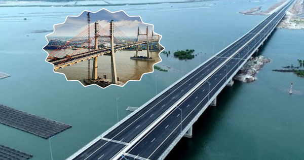 Trên tuyến cao tốc đắt nhất Việt Nam là cây cầu dây văng lọt TOP nhiều nhịp nhất thế giới: Riêng cáp đã nặng hơn 800 tấn, chịu được động đất cấp 8