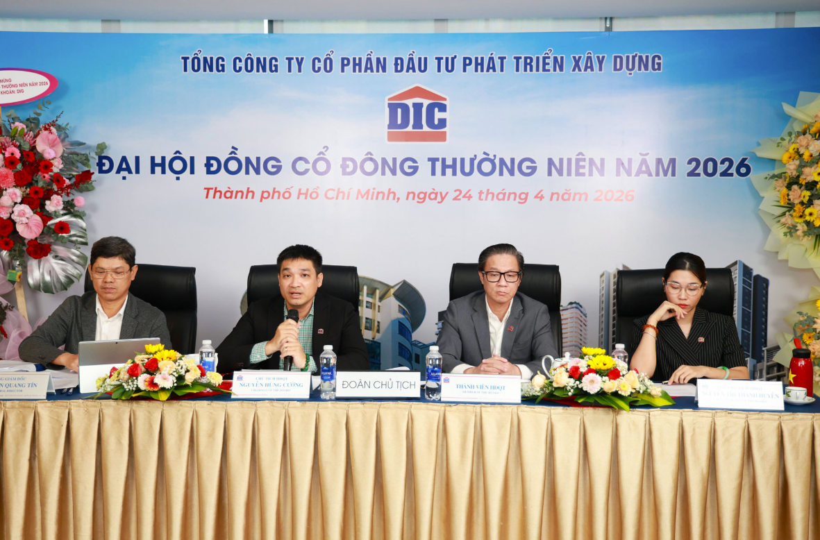 DIC Corp (DIG) lỗ quý I/2026, dòng tiền thuần âm hơn 1.100 tỷ