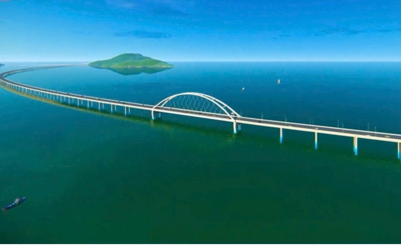 Cầu vượt biển dài nhất Việt Nam và thứ 3 Đông Nam Á: Thi công xuyên đêm xuyên lễ nỗ lực hoàn thành- Ảnh 1.
