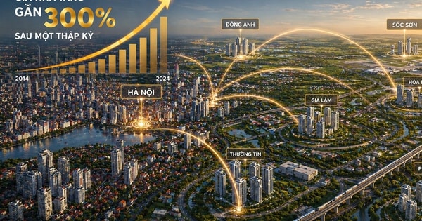 Giá nhà tăng gần 300% sau một thập kỷ, bất động sản Hà Nội bắt đầu 'chuyển trục' ra các cực vệ tinh
