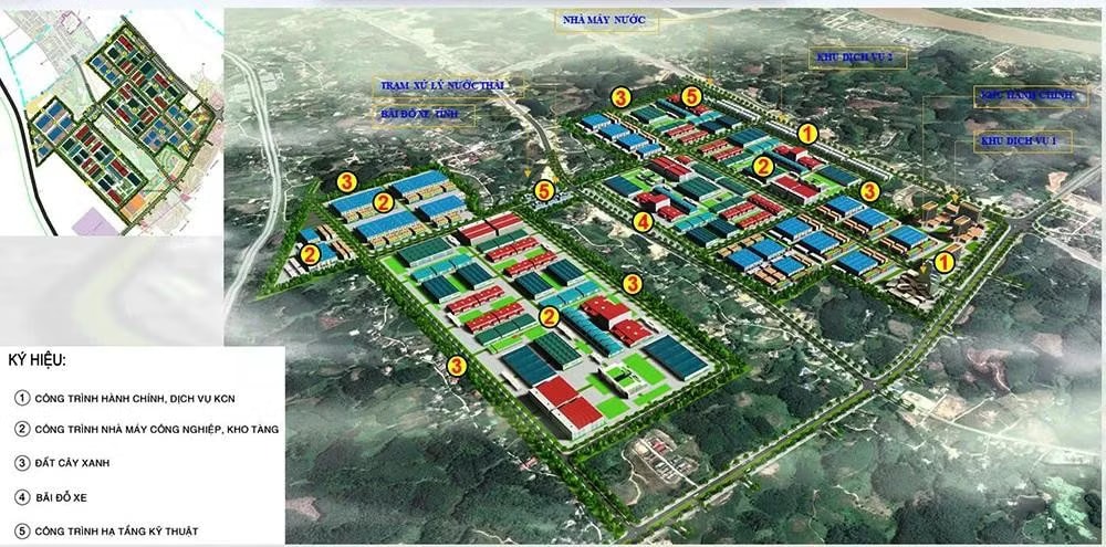 Phối cảnh Khu công nghiệp Trấn Yên sau khi hoàn thành. Hình ảnh khu công nghiệp gần 2.200 tỷ đồng tại tỉnh miền núi Lào Cai sắp hình thành - Ảnh 8.