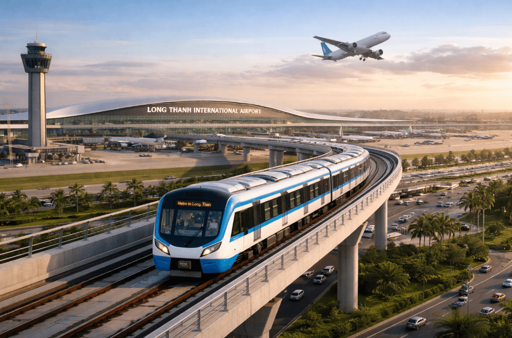 Dự án kéo dài tuyến Metro Bến Thành - Suối Tiên đến Trung tâm hành chính tỉnh và Cảng hàng không quốc tế Long Thành. Ảnh minh họa